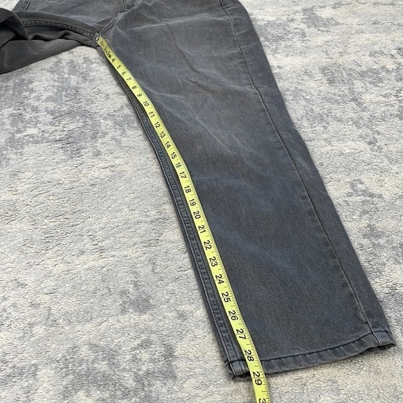 Reclaimed Vintage RV Ultra High Rise Mom Jeans Rigid Denim Faded Black Sz 30 - Picture 8 of 10